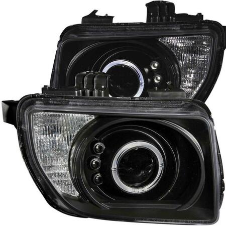 ANZO USA Halo Projector Headlights for 2003-2006 Honda Element - Black 121432